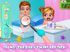 Newborn Sweet Baby Twins 2: Baby Care & Dress Up screenshot 0