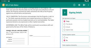 Bill of Sale Maker screenshot 5