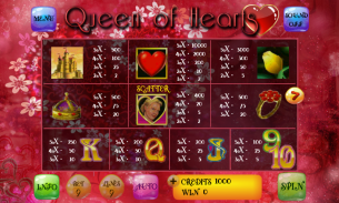 Queen Of Hearts Slot screenshot 1