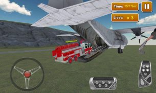 Firefighter Car Transporter 3D screenshot 0