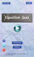 Equation Quiz - solve math screenshot 1