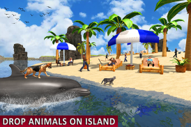 Dolphin Transport Passenger Beach Taxi Simulator screenshot 6