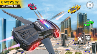 Flying Police Eagle Bike Robot Hero: Robot Games screenshot 1