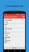 Position size calculator screenshot 1