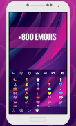 Purple Abstract Keyboard Theme screenshot 2