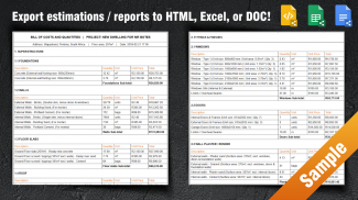 QuantiCALC – Building cost estimator screenshot 6