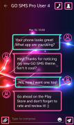 GO SMS Pro neonowych kolorach screenshot 2