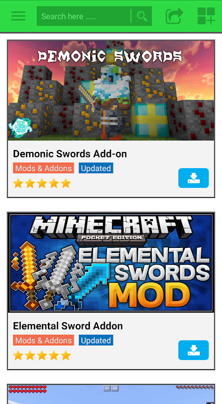 Elemental Swords Addon  Add-ons for Minecraft PE