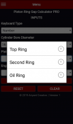 Piston Ring Gap Calculator PRO screenshot 2