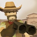 Polygon histoire de cow-boy far west icon