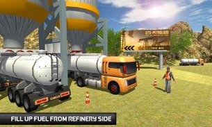 Yağ Tanker Taşıyıcı 2018 Yakıt Kamyonu Sürüş Sim screenshot 0