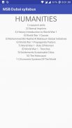 MSB DUBAI Syllabus screenshot 1