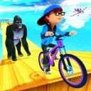 Flying bike crazy stunts game
