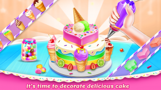 冰 奶油 蛋糕 制作者 ： 甜点 厨师 screenshot 0