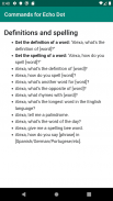 Commands for Echo Dot screenshot 0