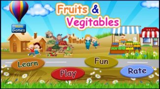Fruit vegetables learning apps for kids fun games screenshot 0