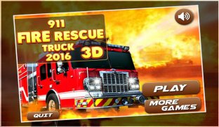 911 Feuer-Rettungs-LKW 2016 3d screenshot 0