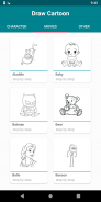 Draw Cartoon Characters screenshot 2