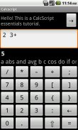 Calcscript screenshot 1