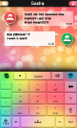 Rainbow Love keyboard theme screenshot 1