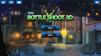 Real Botella Disparar 3D  - Juego de disparos screenshot 0