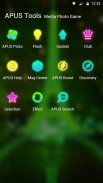 Neon Green Eiffel Tower-APUS Launcher theme screenshot 3