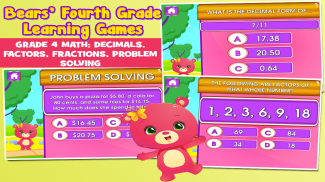 Fourth Grade Games: Learning with the Bears screenshot 3