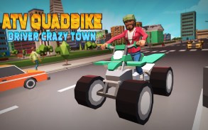 ATV QuadBike Driver Crazy Town screenshot 7