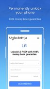 Unlock LG Phone - Unlockninja.com screenshot 1