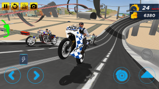 Police Stunt Bike Simulator screenshot 0