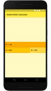 Golden Ratio Calculator screenshot 0