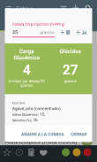 Índice y Carga Glucémicos: Carbohidratos Manager screenshot 6
