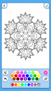 Flores mandala para colorear screenshot 1
