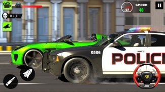 Polis Chase In Lebuhraya Trafik Simulator 2018 screenshot 2