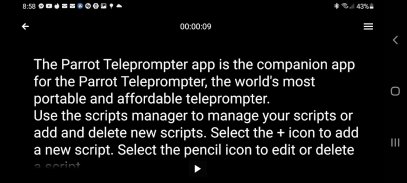 Parrot Teleprompter screenshot 6