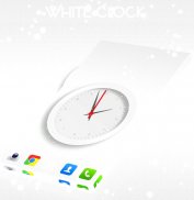 White Clock Live Wallpaper screenshot 0