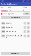 Persistent Random List Generat screenshot 1