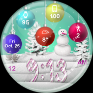 Christmas Snow HD Watch Face screenshot 8