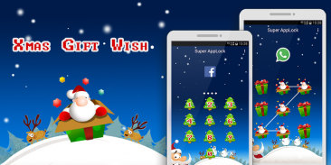 AppLock Theme Christmas Wish screenshot 0