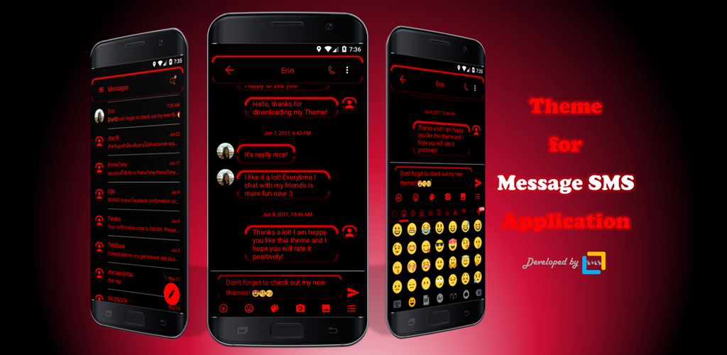 Neon Red SMS Mensagens - Baixar APK para Android | Aptoide