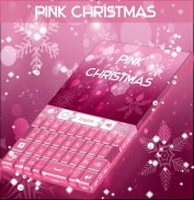 Pink Christmas GO Keyboard screenshot 0