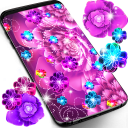 Glowing flowers live wallpaper icon