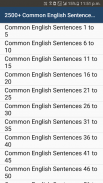 2500+ Common English Sentences screenshot 0