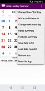 2019 India National & State/UT Holidays Calendar screenshot 5