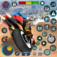 Impossible Mega Ramp Moto Bike Rider: Superhero 3D screenshot 8