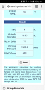 ASME B16.5 Group 3.1 to 3.19 U screenshot 1