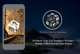 3D Photo Cube Live Wallpaper screenshot 0