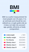 Calcolatore BMI screenshot 2