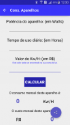 Consumo Eletrico screenshot 2