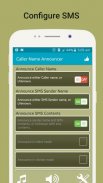 Locutor de nombre de llamada, Flash on call y SMS screenshot 2